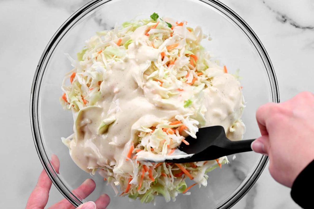 Coleslaw-Recipe-Stirring