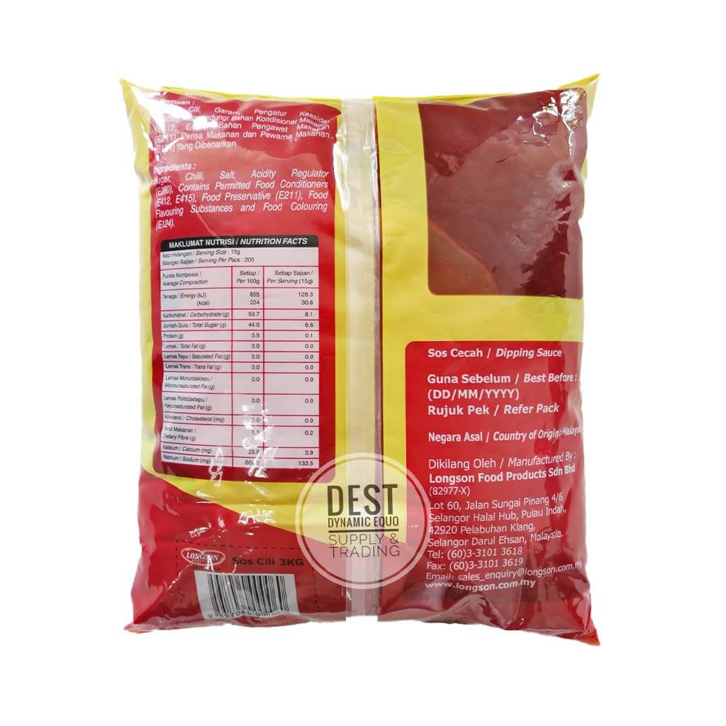 Longson Chili Sauce 3Kg new 2
