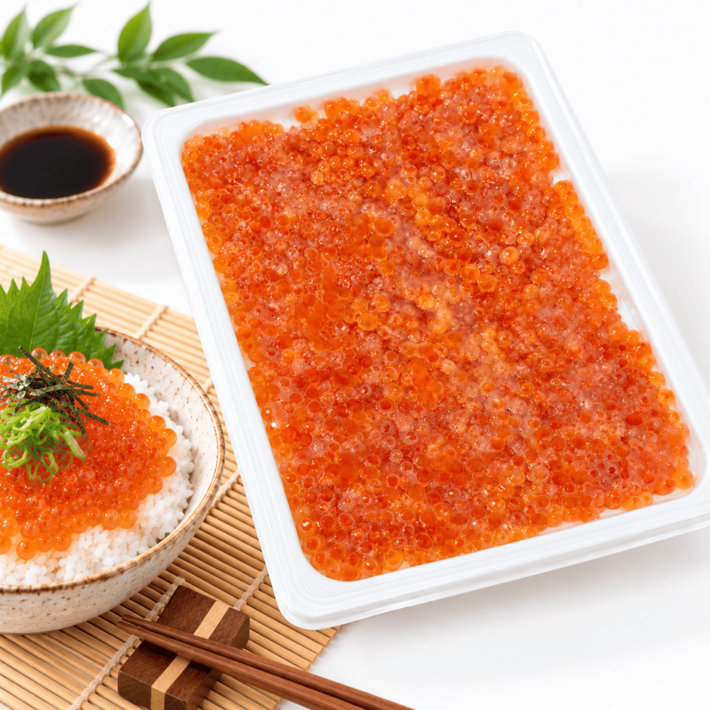 Ikura Tray with Sushi Rice Bowl