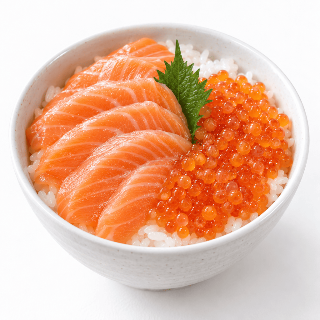 Japanese Salmon and Ikura Donburi-2